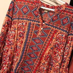 Lucky Brand long sleeve top size large